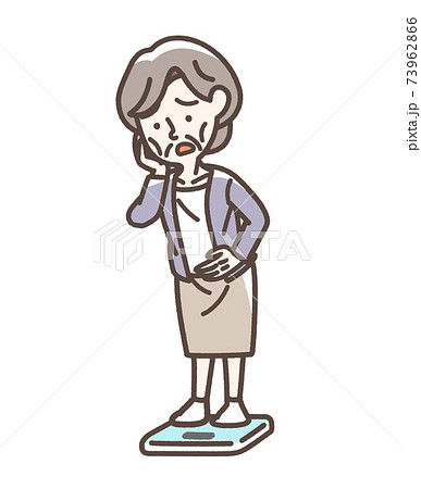 痩せすぎの心配があるおばあさん 73962866