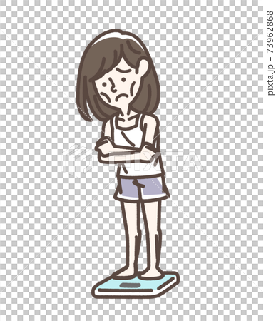 痩せすぎの心配がある女性 痩せすぎの心配がある女性 73962868