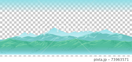 Vector illustration of green mountains Vector illustration of green mountains 73963571
