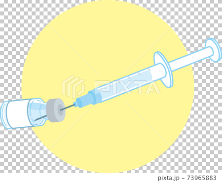 薬の小瓶と注射器 73965883