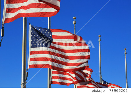 US FLAG with the blue sky 73966202