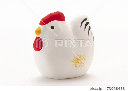 鶏の土鈴、正月飾りの写真素材 [73968438] - PIXTA