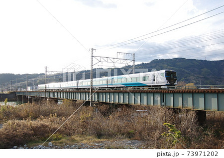 東海道本線　257系試運転　興津鉄橋 73971202