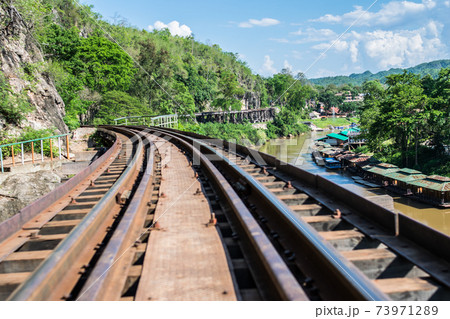 Line Railway World War 2 in Kanchanaburi,Thailand Line Railway World War 2 in Kanchanaburi,Thailand 73971289
