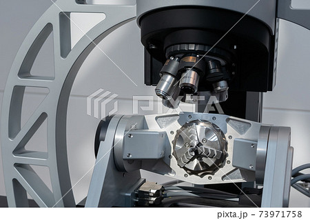 Industrial microscope for metalworking machine - quality control concept Industrial microscope for metalworking machine - quality control concept 73971758