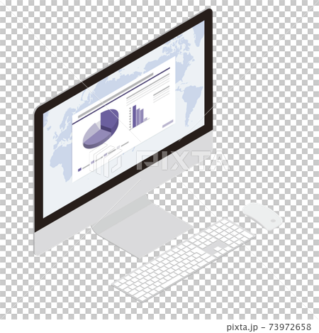 pc, graph, vector - Stock Illustration [73972658] - PIXTA