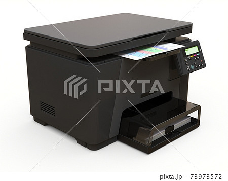 Laser mfp on the white background. 3d illustration. 73973572