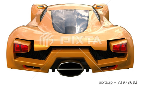 Conceptual orange racing cars. 3d illustration. Conceptual orange racing cars. 3d illustration. 73973682