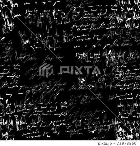 Seamless vector pattern. White text on a black background. Seamless vector pattern. White text on a black background. 73973860