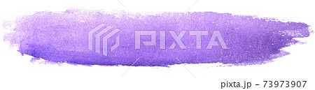 Watercolor purple paint texture abstract shape. Isolated on white 73973907