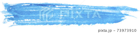 Watercolor blue paint texture abstract shape. Artistic grunge background 73973910