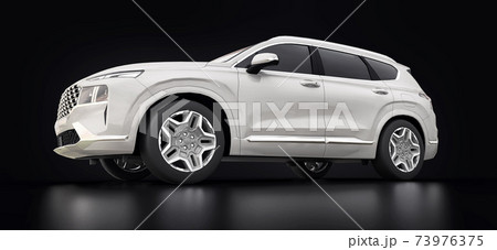 Big city white crossover on a black background. 3d rendering. 73976375