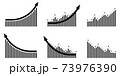 矢印グラフUPセット黒 73976390