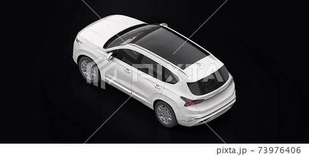 Big city white crossover on a black background. 3d rendering. Big city white crossover on a black background. 3d rendering. 73976406