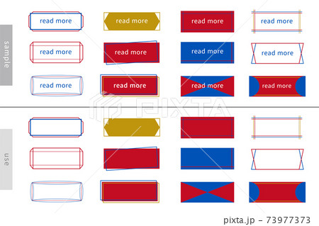 タイトル 見出し ボタン リンク 和風 装飾 枠 バナー フレーム Ai Eps ベクター素材のイラスト素材