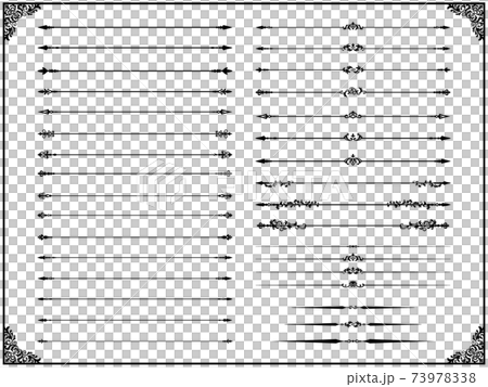 Western-style spear-shaped partition line decoration set 73978338