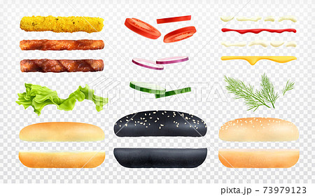 Burger Constructor Icon Set Burger Constructor Icon Set 73979123
