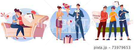 Thank You Flat Color Compositions 73979653