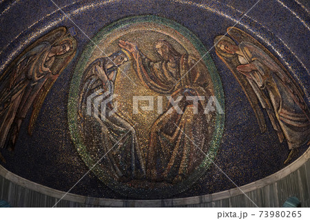 Triest Italy San Giusto Church  mosaic 73980265