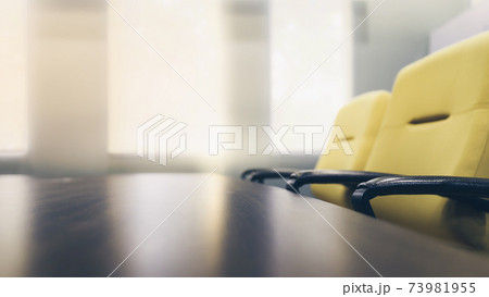 modern interior meeting room with morning light from window 73981955
