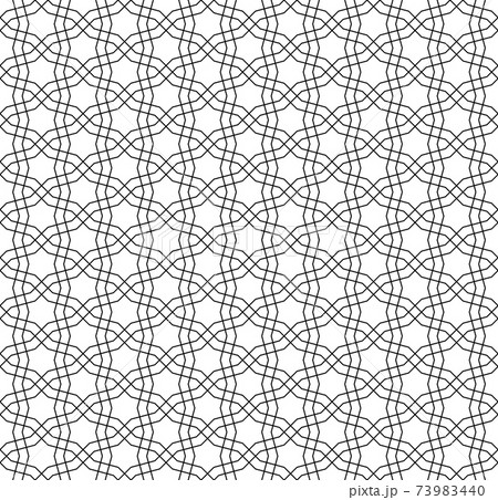 Seamless arabic geometric ornament in black color. Seamless arabic geometric ornament in black color. 73983440