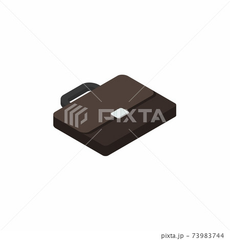 Briefcase right view White Background icon vector isometric. Briefcase right view White Background icon vector isometric. 73983744