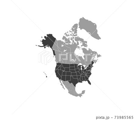 USA on North America map vector. Vector illustration. 73985565