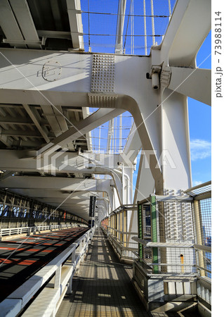 東京　お台場　レインボーブリッジからの眺め　サウスルート 73988114