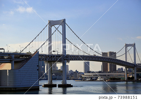東京 お台場 レインボーブリッジからの眺め ノースルート 東京 お台場 レインボーブリッジからの眺め ノースルート 73988151