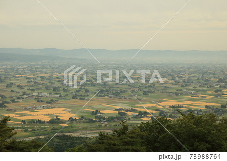 富山県散居村の光景 富山県散居村の光景 73988764