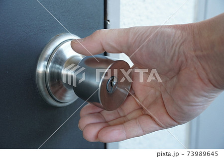 ドアノブ静電気対策の写真素材