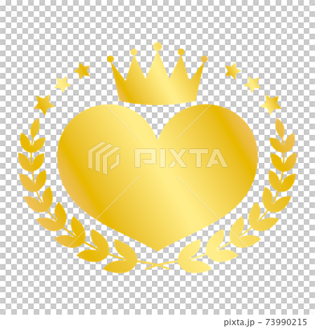 Heart ranking icon gold - Stock Illustration [73990215] - PIXTA