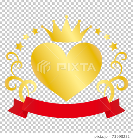 Heart ranking icon gold - Stock Illustration [73990221] - PIXTA