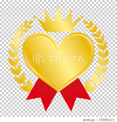 Heart ranking icon gold - Stock Illustration [73990223] - PIXTA