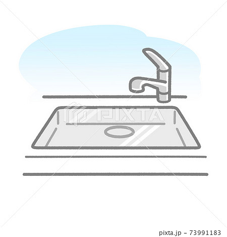 普通のシンクのイラスト素材