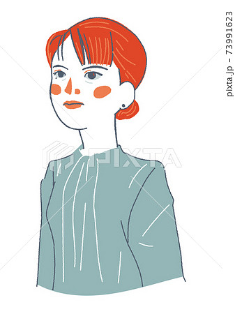 凛とした女性 イラスト のイラスト素材