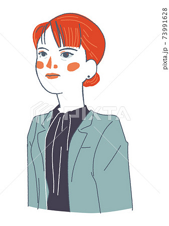 凛とした女性 イラスト のイラスト素材