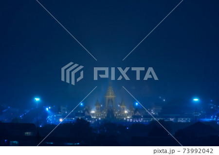 Royal funeral pyre. 73992042