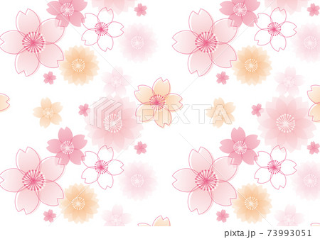 桜のパターン背景01 桜のパターン背景01 73993051