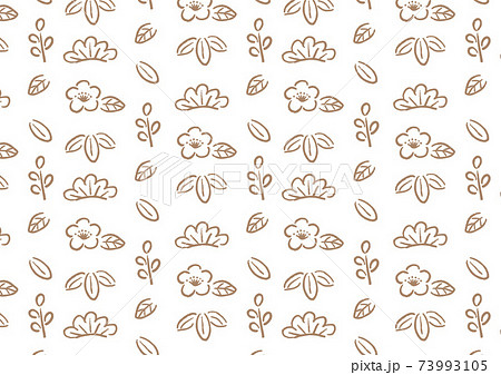 松竹梅の模様 シームレス05のイラスト素材