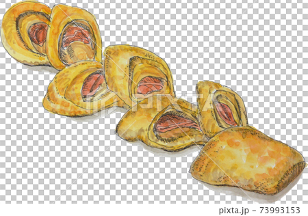 培根Epi手繪水彩插圖 培根Epi手繪水彩插圖 73993153