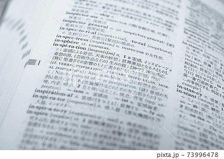 英和辞典"inspiration" 淡いブルー 英和辞典"inspiration" 淡いブルー 73996478