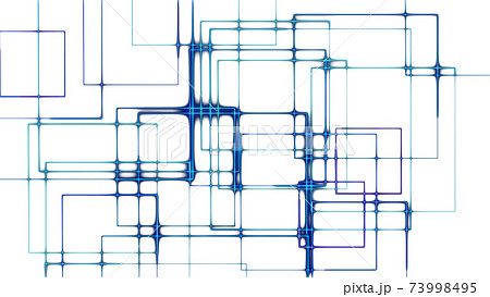 CGスクエア 複数の光るスクエアフレーム CGスクエア 複数の光るスクエアフレーム 73998495