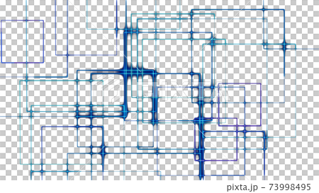 CGスクエア 複数の光るスクエアフレーム CGスクエア 複数の光るスクエアフレーム 73998495