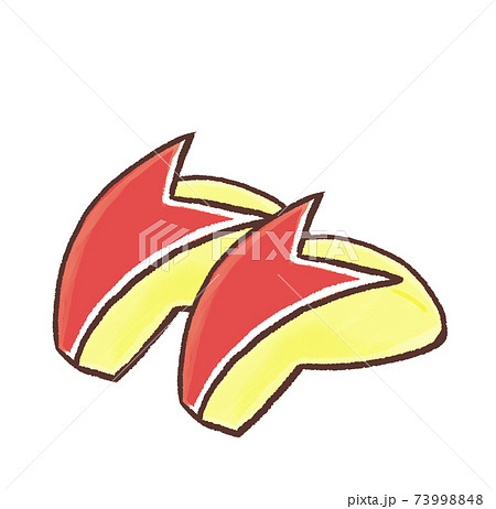 R もっとメルヘンな果物 うさぎリンゴ Cのイラスト素材