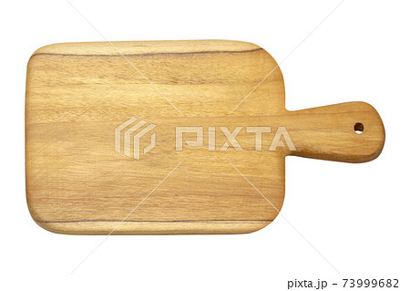 handmade wood cutting board isolated on white 73999682