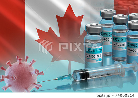 Vaccination campaign in Canada. The fight against coronavirus in the World 74000514