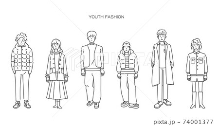 若者 ファッション イラスト素材のイラスト素材