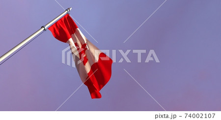 3d rendering of the national flag of the Canada 3d rendering of the national flag of the Canada 74002107