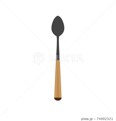 Spoon vector illustration denner utensil kitchen silverware icon food. Restaurant symbol cutlery equipment design object. Breakfast spoon kitchenware element sign silhouette Spoon vector illustration denner utensil kitchen silverware icon food. Restaurant symbol cutlery equipment design object. Breakfast spoon kitchenware element sign silhouette 74002321